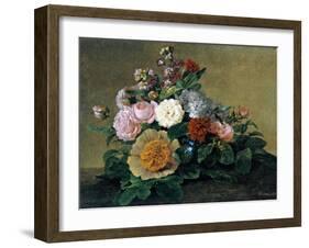 Flower Still Life, 1830-1840-Georg Friedrich Kersting-Framed Giclee Print