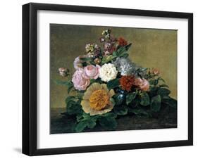 Flower Still Life, 1830-1840-Georg Friedrich Kersting-Framed Giclee Print