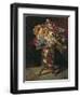 Flower Still Life, 1875-Adolphe-Thomas-Joseph Monticelli-Framed Premium Giclee Print