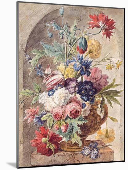 Flower Still Life, Ca 1734-Jan Van Der Heyden-Mounted Giclee Print