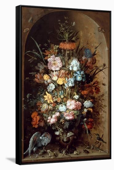 Flower Still Life with Crown Imperial, 1624-Roelant Savery-Framed Stretched Canvas