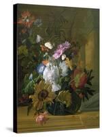 Flower Still Life-Rachel Ruysch-Stretched Canvas