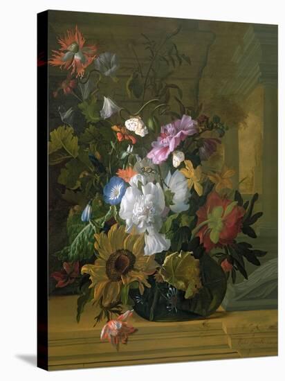 Flower Still Life-Rachel Ruysch-Stretched Canvas