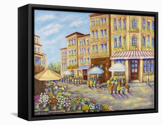 Flower Street-Vessela G.-Framed Stretched Canvas