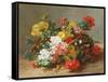 Flower Study-Eugene Henri Cauchois-Framed Stretched Canvas