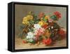 Flower Study-Eugene Henri Cauchois-Framed Stretched Canvas