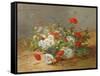 Flower Study-Eugene Henri Cauchois-Framed Stretched Canvas