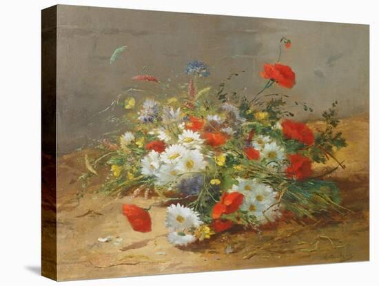 Flower Study-Eugene Henri Cauchois-Stretched Canvas