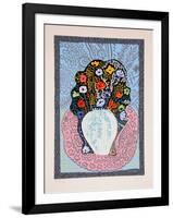 Flower Symphony - Blue-Maurice Litvak-Framed Limited Edition