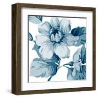 Flower Tapestry IV-Alonzo Saunders-Framed Art Print