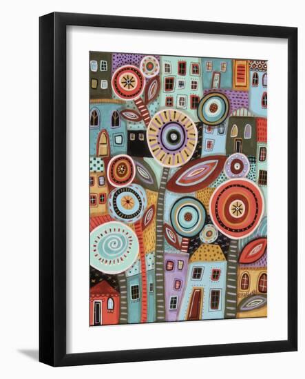 Flower Town 1-Karla Gerard-Framed Giclee Print