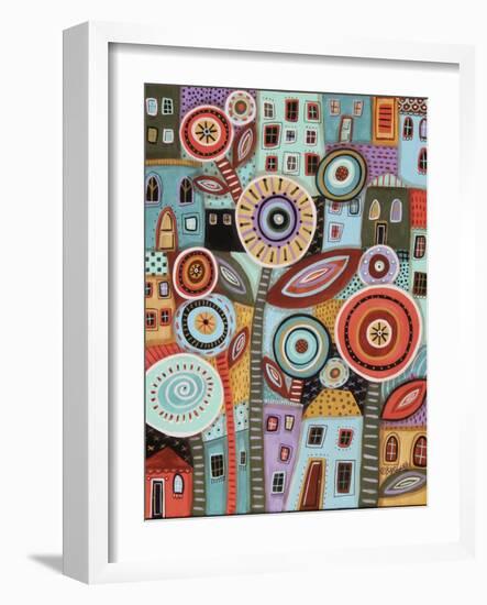 Flower Town 1-Karla Gerard-Framed Giclee Print