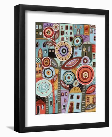 Flower Town 1-Karla Gerard-Framed Giclee Print