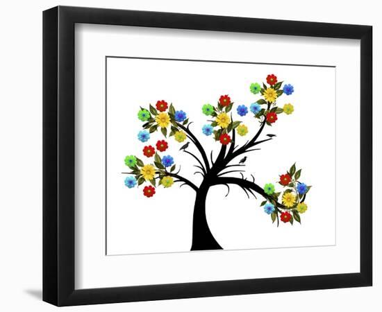 Flower Tree-Ata Alishahi-Framed Giclee Print