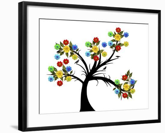 Flower Tree-Ata Alishahi-Framed Giclee Print