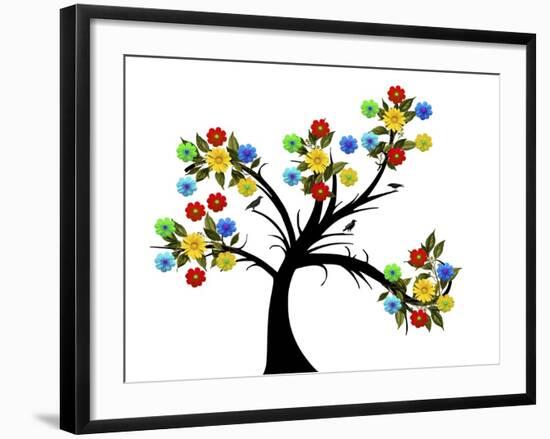 Flower Tree-Ata Alishahi-Framed Giclee Print