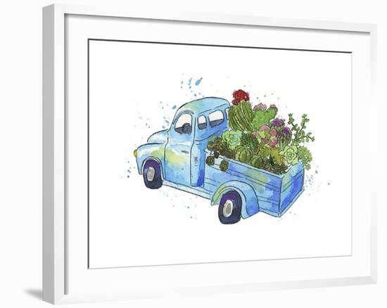 Flower Truck I-Catherine McGuire-Framed Art Print