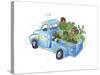 Flower Truck I-Catherine McGuire-Stretched Canvas