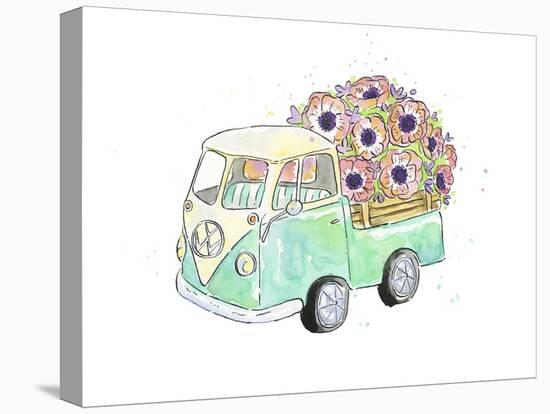 Flower Truck V-Catherine McGuire-Stretched Canvas