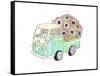 Flower Truck V-Catherine McGuire-Framed Stretched Canvas