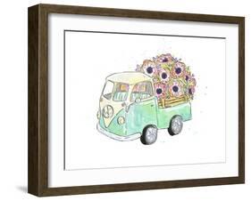 Flower Truck V-Catherine McGuire-Framed Art Print