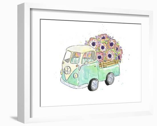 Flower Truck V-Catherine McGuire-Framed Art Print