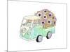 Flower Truck V-Catherine McGuire-Mounted Art Print