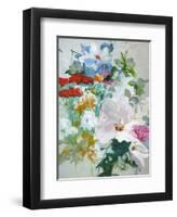 Flower Varity 1-Design Fabrikken-Framed Art Print