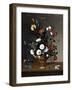 Flower Vase and Crystal Vessel, 1663-Pedro De Camprobin-Framed Giclee Print