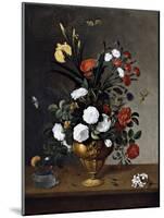 Flower Vase and Crystal Vessel, 1663-Pedro De Camprobin-Mounted Giclee Print