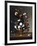 Flower Vase and Crystal Vessel, 1663-Pedro De Camprobin-Framed Giclee Print