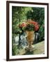 Flower Vase in the Courtyard of Charlottenhof Palace-Karl Friedrich Schinkel-Framed Giclee Print