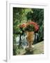 Flower Vase in the Courtyard of Charlottenhof Palace-Karl Friedrich Schinkel-Framed Giclee Print