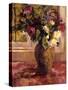 Flower Vase In the Window-Allayn Stevens-Stretched Canvas