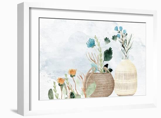 Flower Vases 2-Kimberly Allen-Framed Art Print