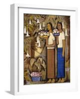 Flower Vendors-Alfredo Ramos Martinez-Framed Art Print