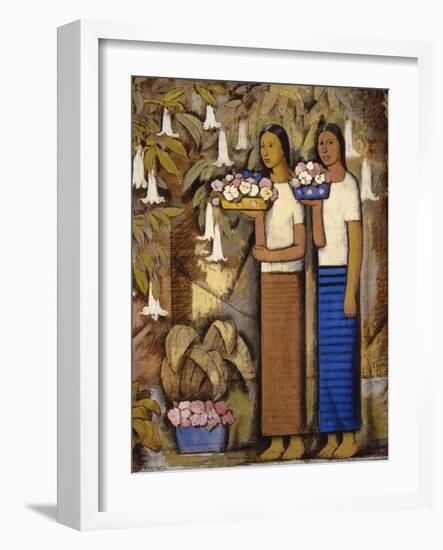 Flower Vendors-Alfredo Ramos Martinez-Framed Art Print