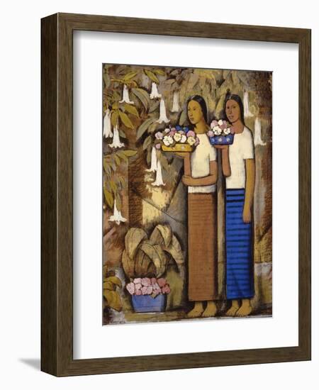 Flower Vendors-Alfredo Ramos Martinez-Framed Art Print