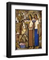 Flower Vendors-Alfredo Ramos Martinez-Framed Art Print