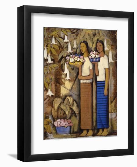 Flower Vendors-Alfredo Ramos Martinez-Framed Art Print