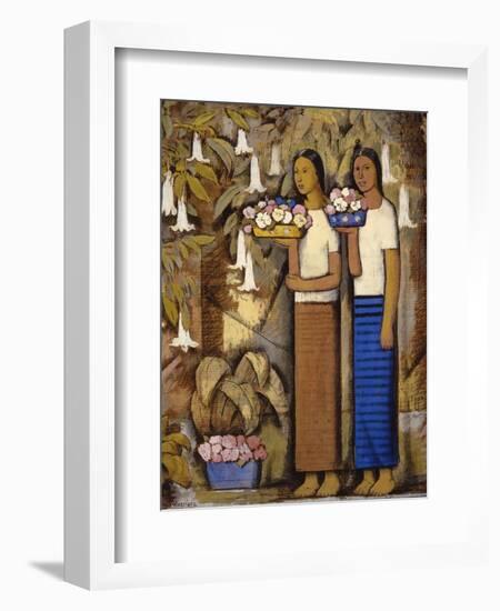 Flower Vendors-Alfredo Ramos Martinez-Framed Art Print