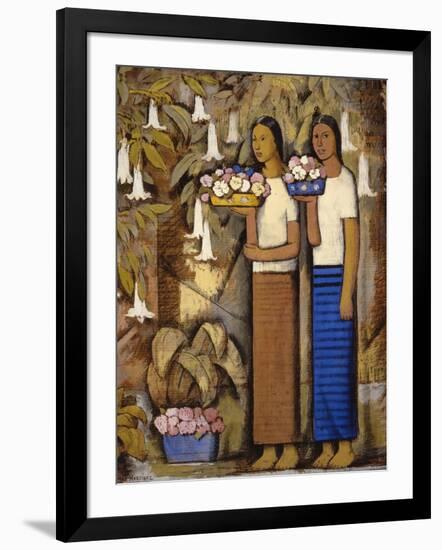 Flower Vendors-Alfredo Ramos Martinez-Framed Art Print