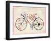 Flower Vintage Bicycle-studiohome-Framed Art Print