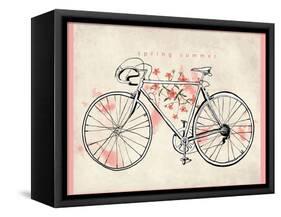 Flower Vintage Bicycle-studiohome-Framed Stretched Canvas