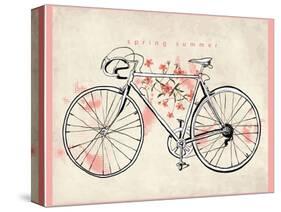 Flower Vintage Bicycle-studiohome-Stretched Canvas