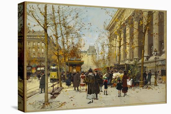 Flower Walk-Eugene Galien-Laloue-Stretched Canvas