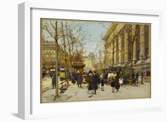 Flower Walk-Eugene Galien-Laloue-Framed Giclee Print