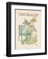 Flower Wedding Described by Two Wallflowers Lad's Love Courts Miss Meadowsweet-Walter Crane-Framed Art Print