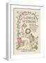 Flower Wedding Described by Two Wallflowers Title Page-Walter Crane-Framed Art Print