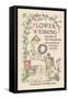 Flower Wedding Described by Two Wallflowers Title Page-Walter Crane-Framed Stretched Canvas